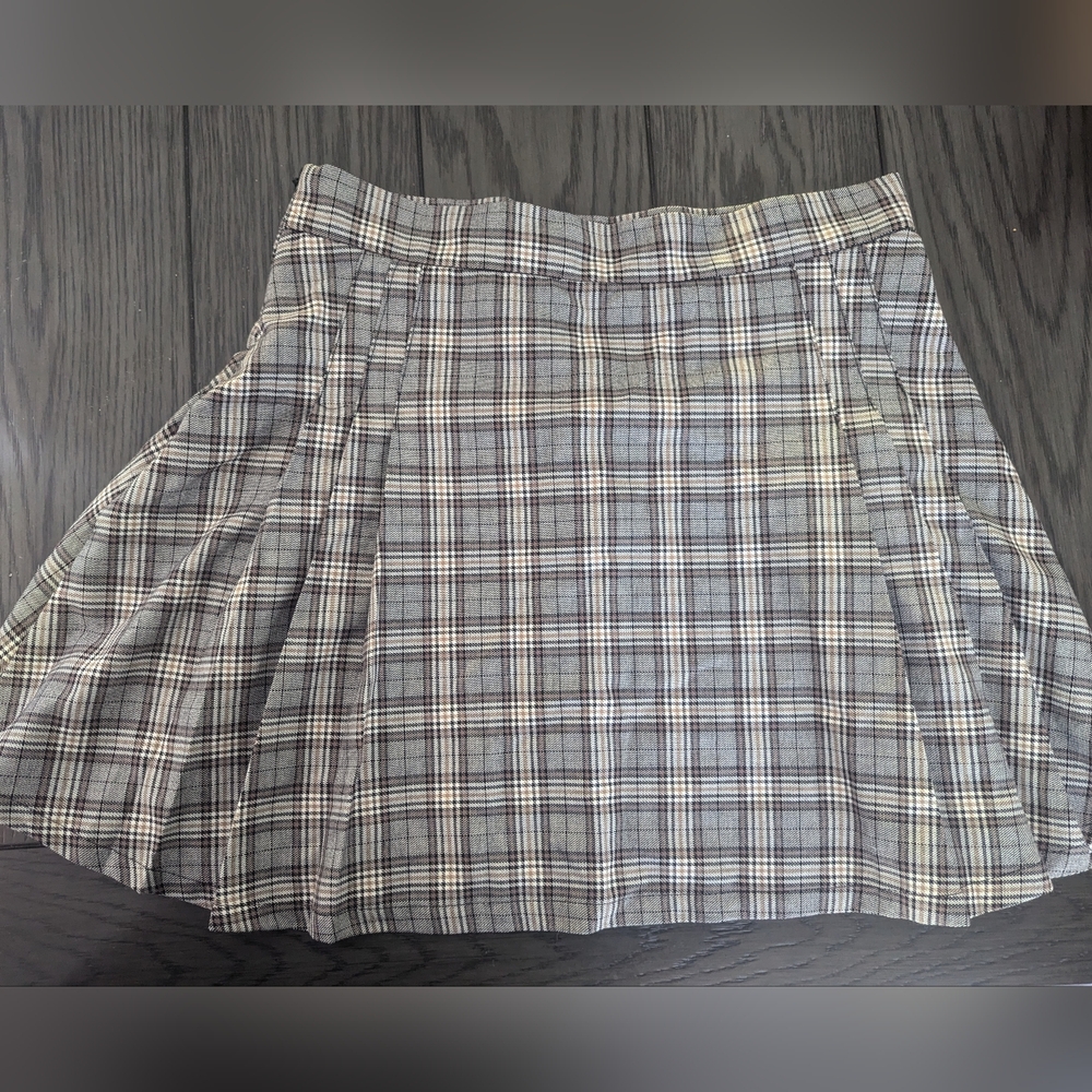 NWT Garage Plaid Mini Skirt
